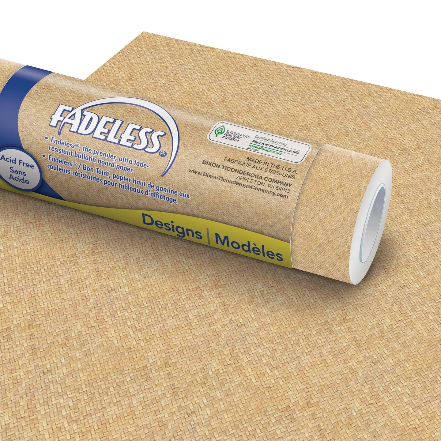 Design Roll, 48&#x22; x 12&#x27;, Wicker, 4 Rolls
