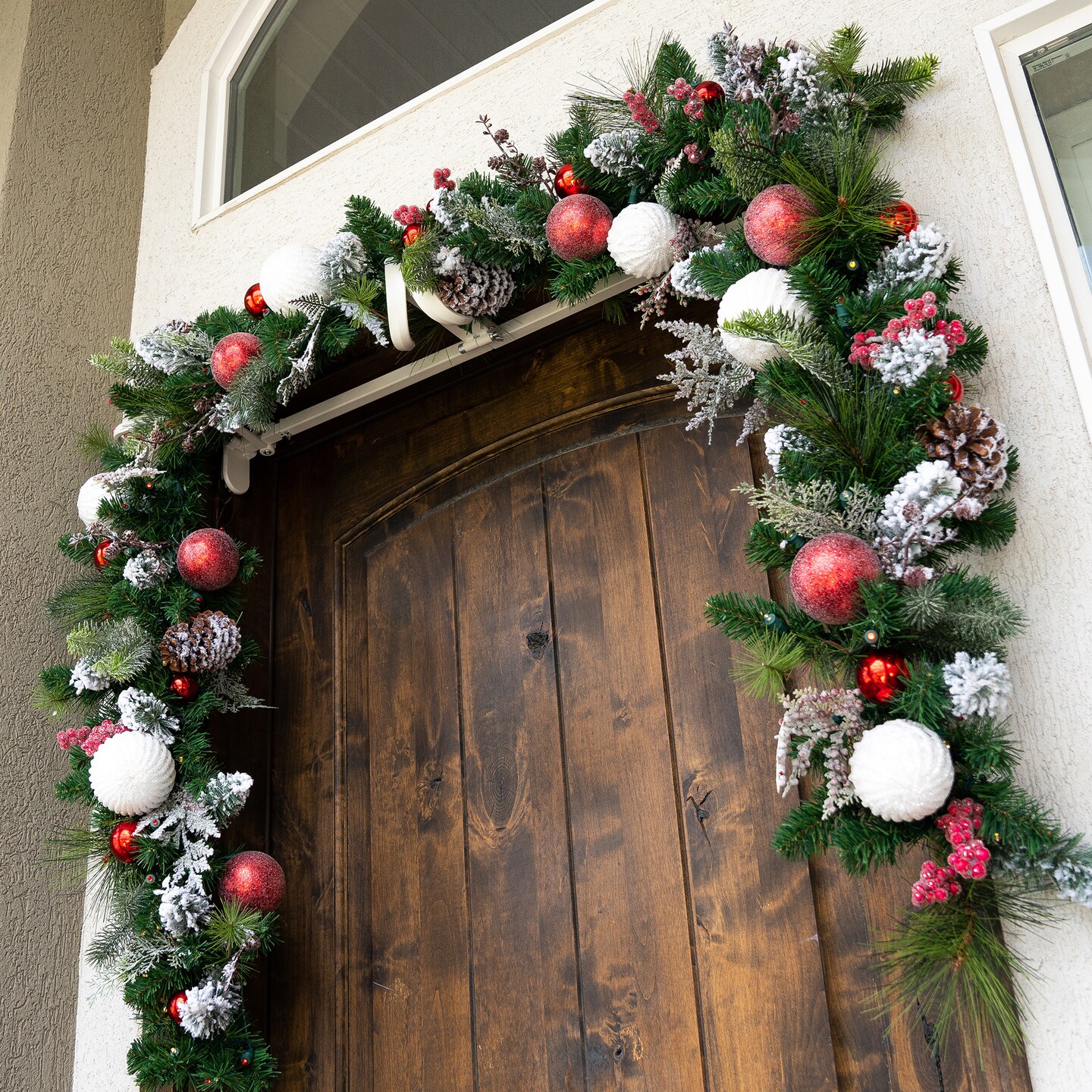 9 ft. Artificial Christmas Garland with Lights - Frosted Wonderland