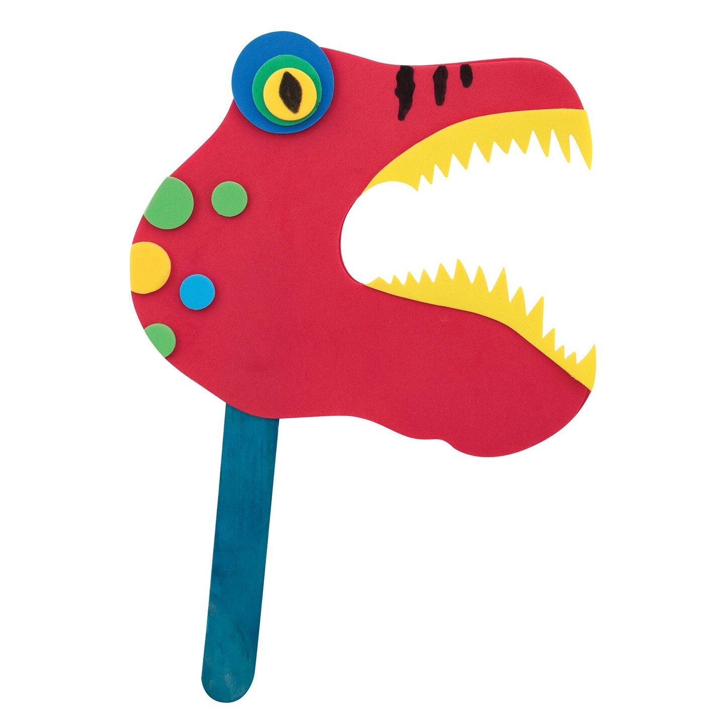 Foam Dinosaur, Assorted Colors, 6&#x22;, 20 Pieces Per Pack, 12 Packs