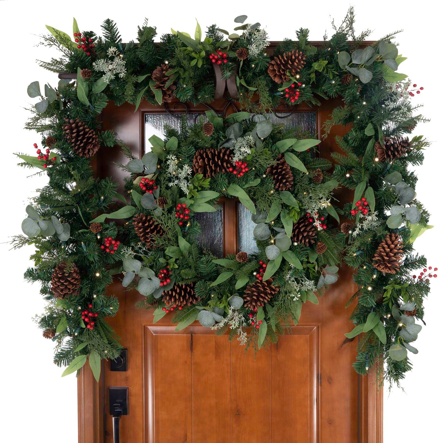 9 ft. Artificial Christmas Garland with Lights - Christmas Woods