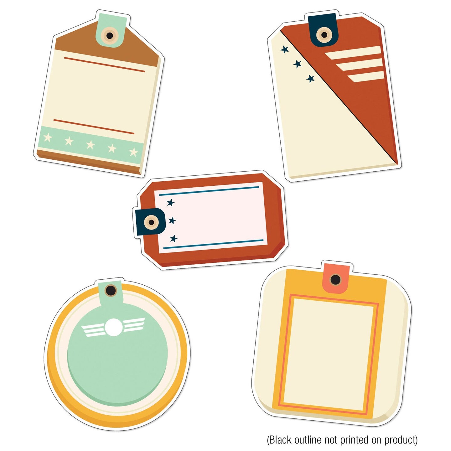 Let&#x27;s Explore Travel Tags Cut-Outs, 36 Per Pack, 3 Packs