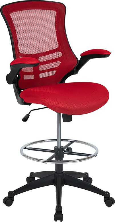 Drafting chair flip up arms hot sale