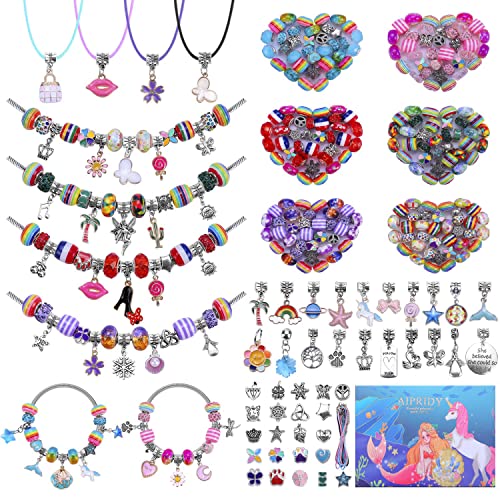 AIPRIDY Charm Bracelet Making Kit,DIY Craft for Girls, Unicorn Mermaid  Crafts Gifts Set for Arts and Crafts for Girls Teens Ages 6-12 (125 Pieces)  | Michaels