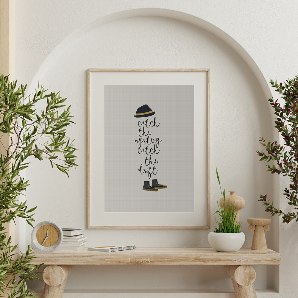Tom Sawyer Song Lyric Wall Art Music Poster Mid-Century Modern