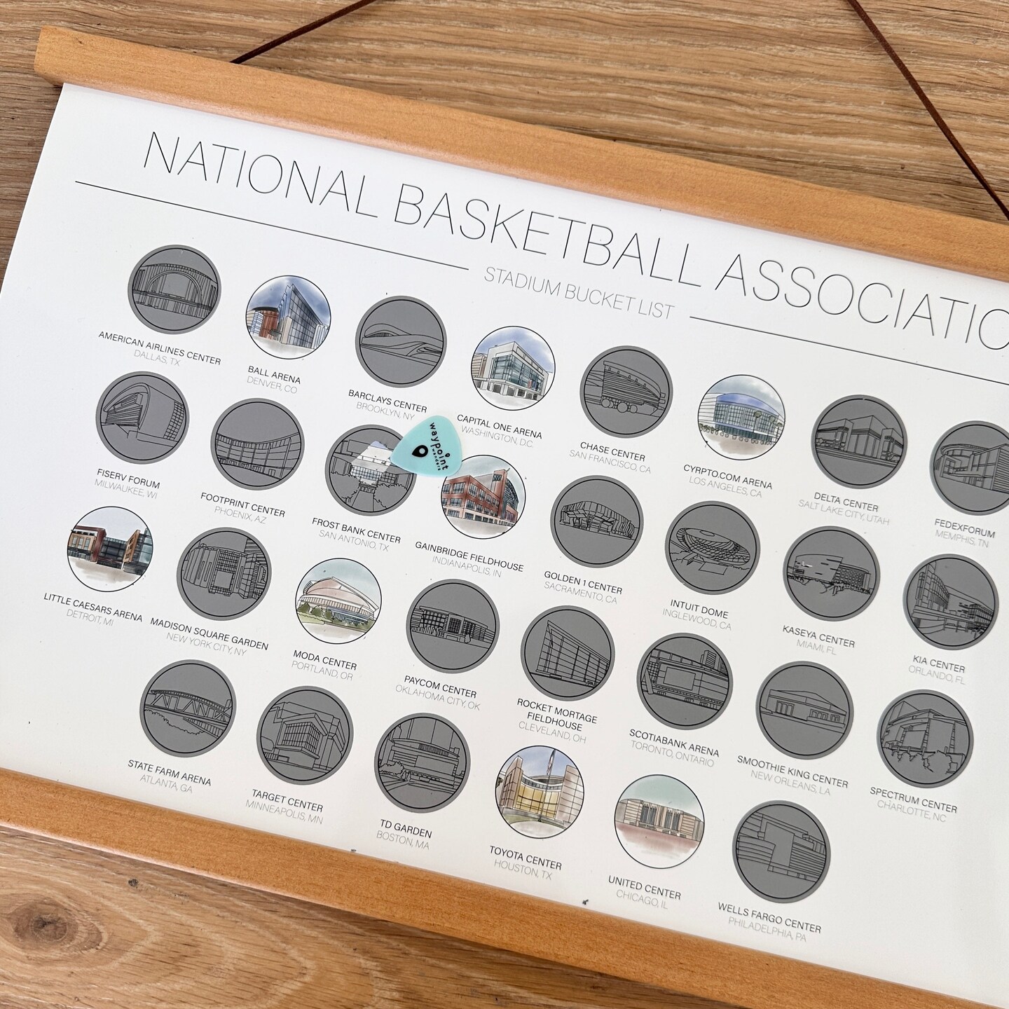 Nba Scratch Off Bucket List | Basketball Stadium Scratch Off | Nba Poster