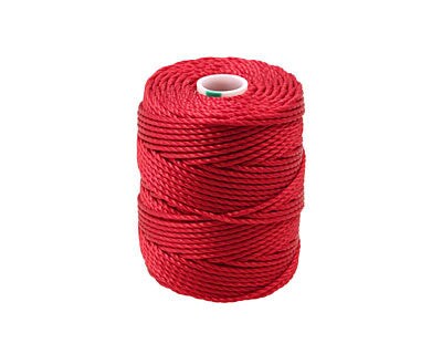 C-Lon Tex 400 Heavy Weight Bead Cord, Shanghai Red - 1.0mm, 36 Yard Spool