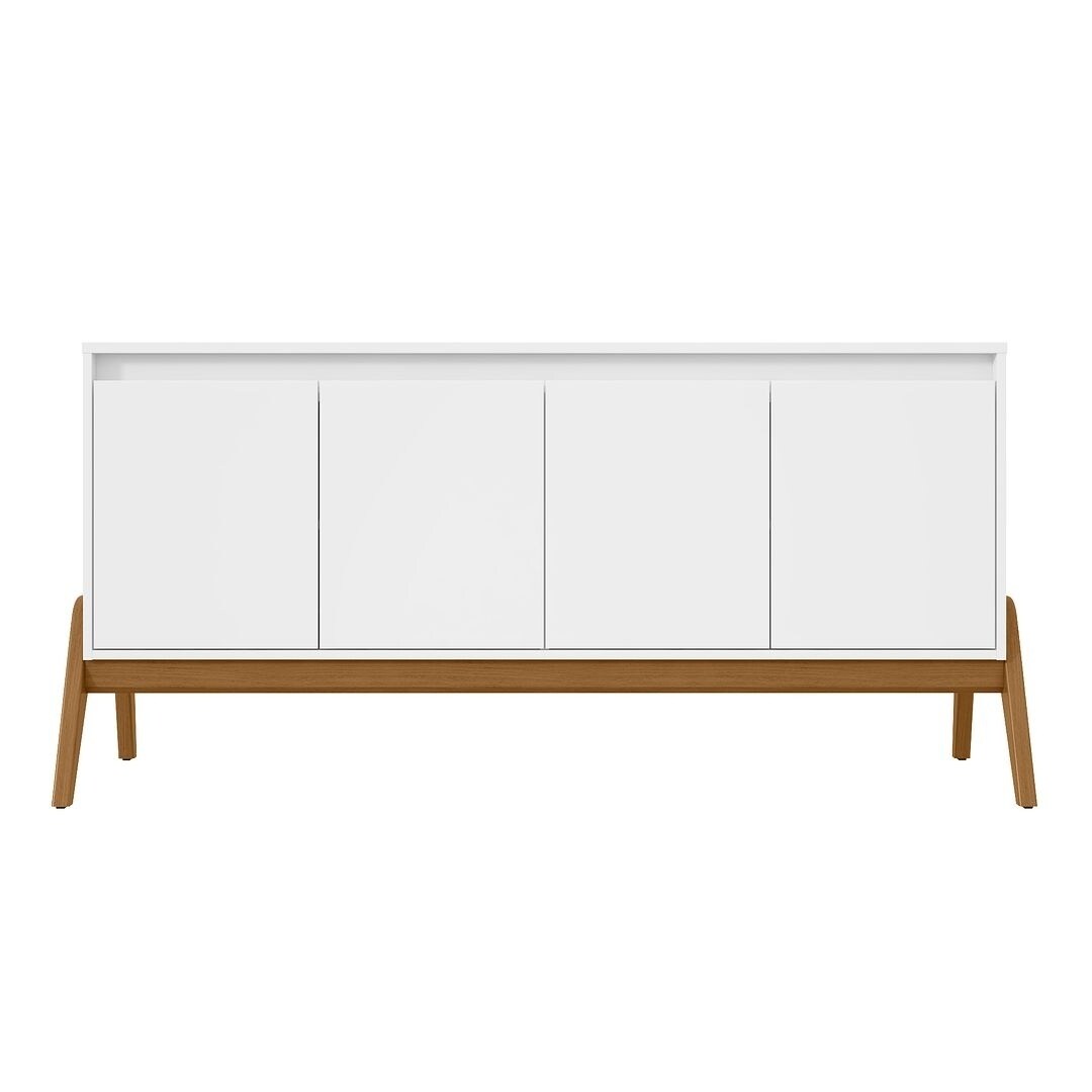Manhattan Comfort Mid-Century Modern Gales 63.32 Sideboard with Solid Wood Legs