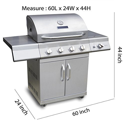 G128 Don't Tread On Me Gadsden Grill Cover | 60 inch | Gas Grill Cover Waterproof, UV Resistant BBQ Grill Cover, Fits Most Brands of Grills