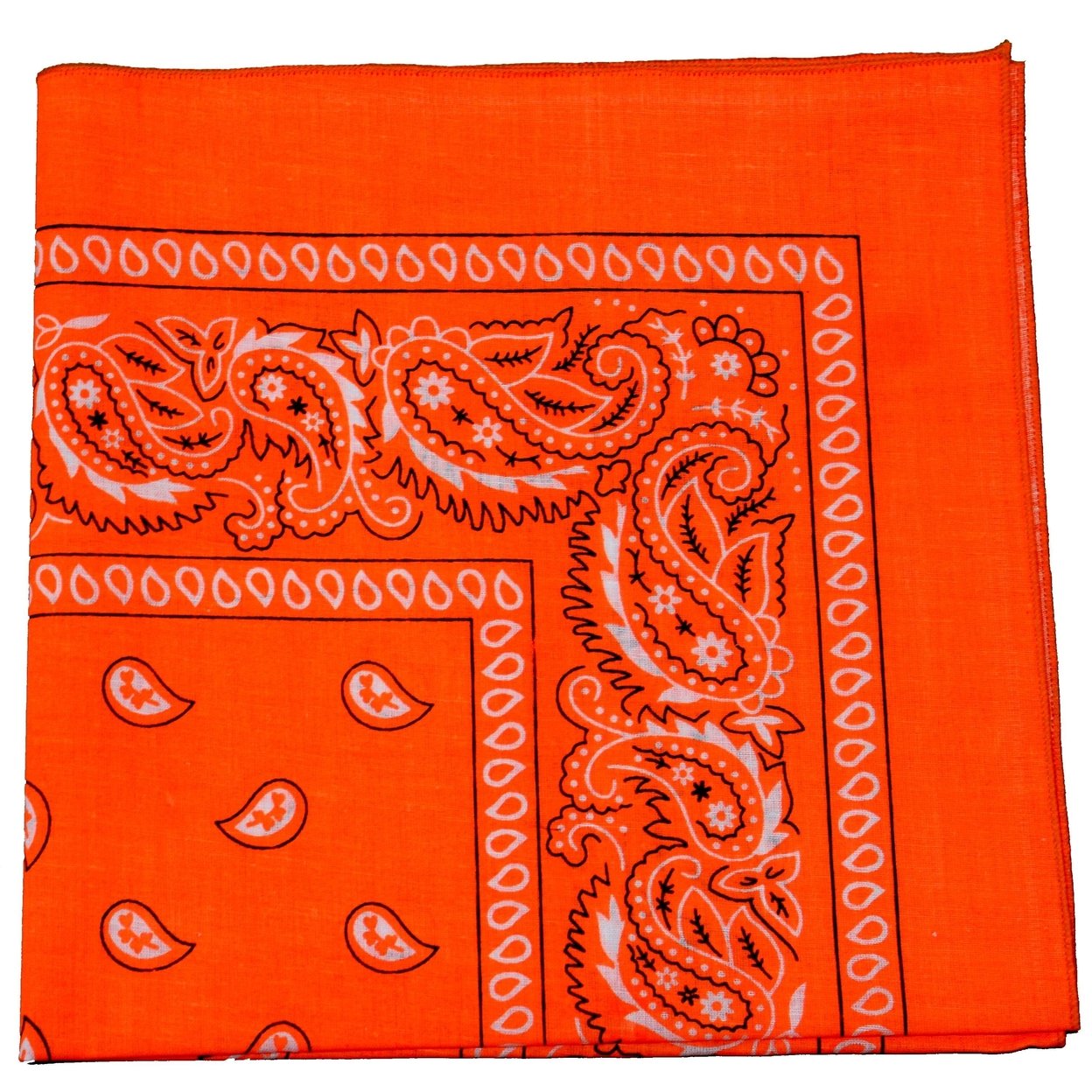 Unibasic Cotton Paisley Bandanas Neon Colors 20 Pack Bulk Accessories