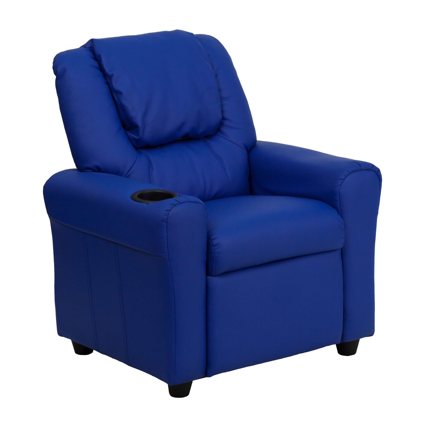 Emma and Oliver Contemporary Kids Recliner with Cup Holder and Headrest