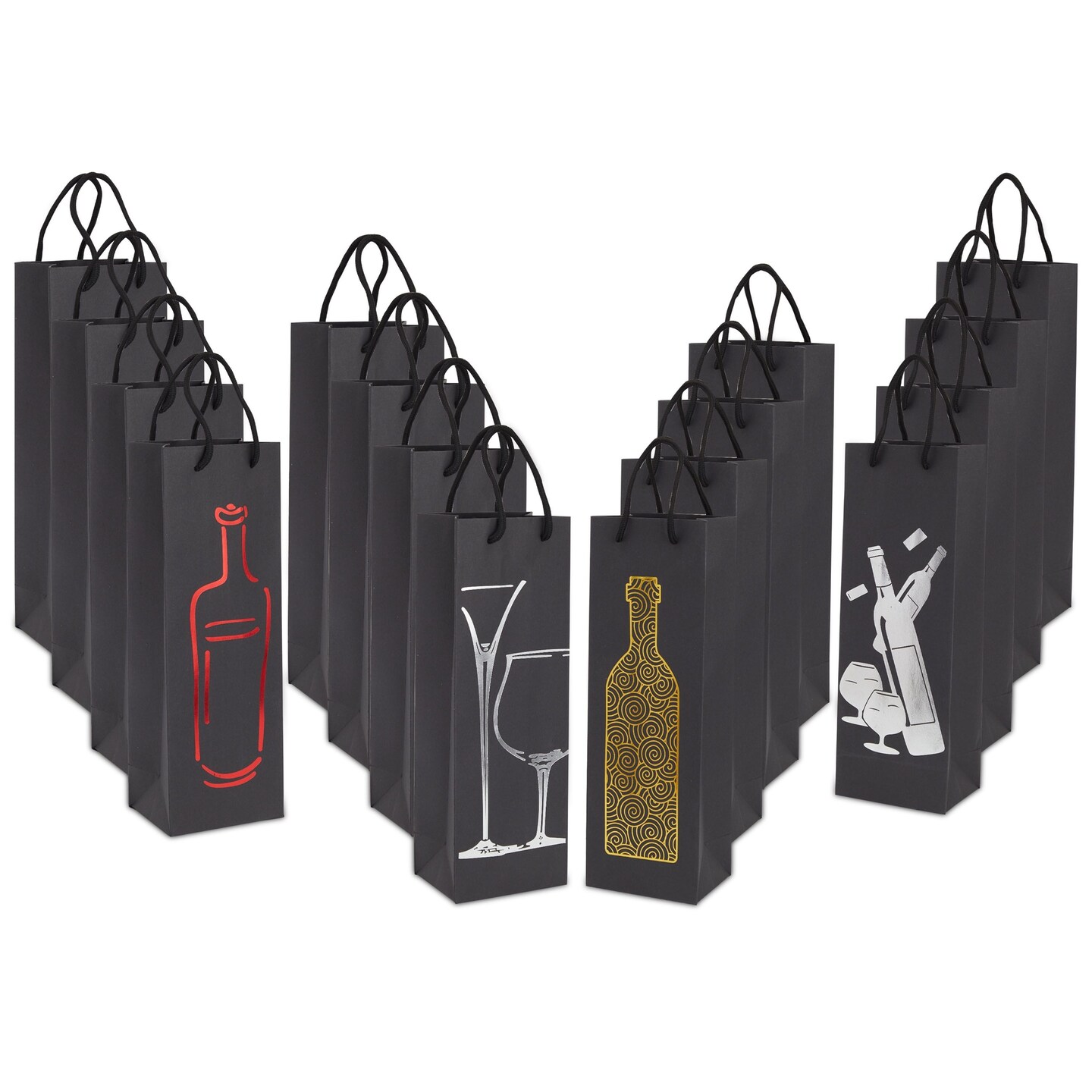 Champagne bottle gift bags hot sale