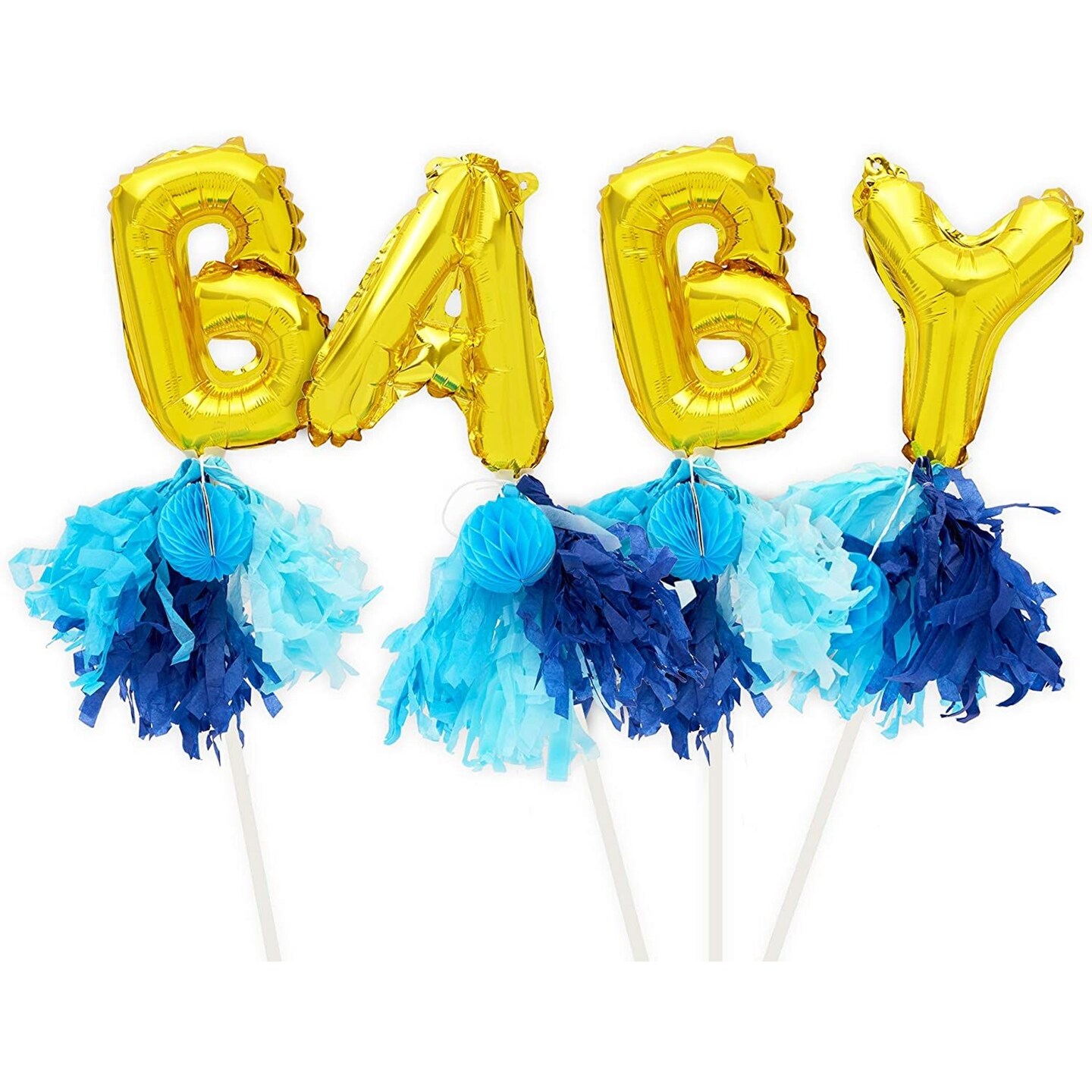 Baby shower letter shop balloons