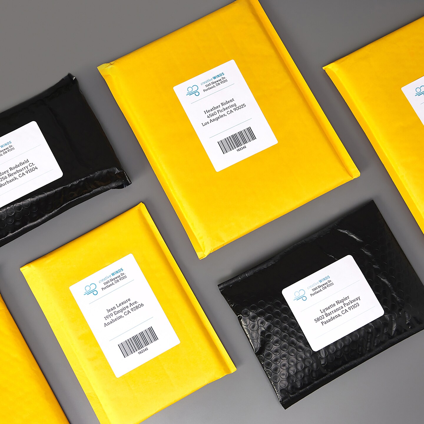 Avery Printable TrueBlock Shipping Labels, 3.5&#x22; x 5&#x22;, Sure Feed, White, 2 Pack, 200 Labels Total (5640)