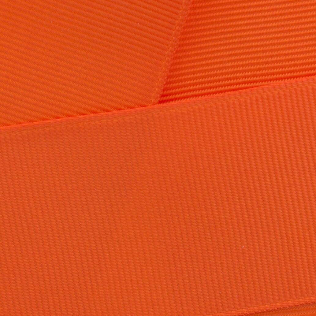 3&#x22; Grosgrain Ribbon Solid 750 Orange 3yd