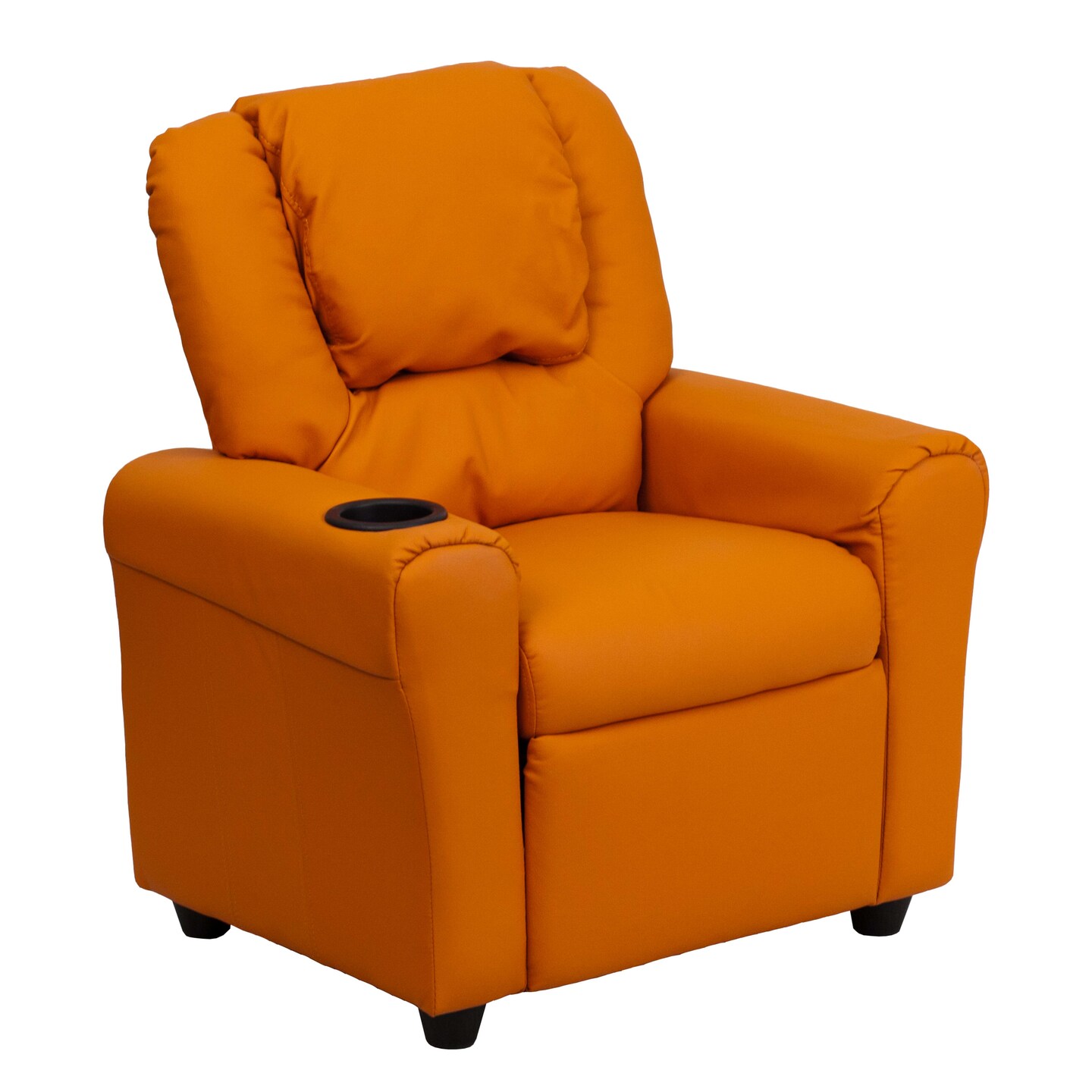 Emma and Oliver Contemporary Kids Recliner with Cup Holder and Headrest