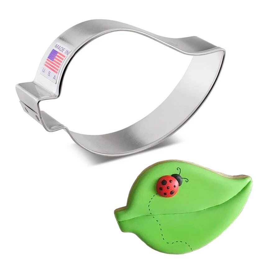 Ann Clark Teardrop Leaf Cookie Cutter 3 3/4&#x22; x 2 3/8&#x22;