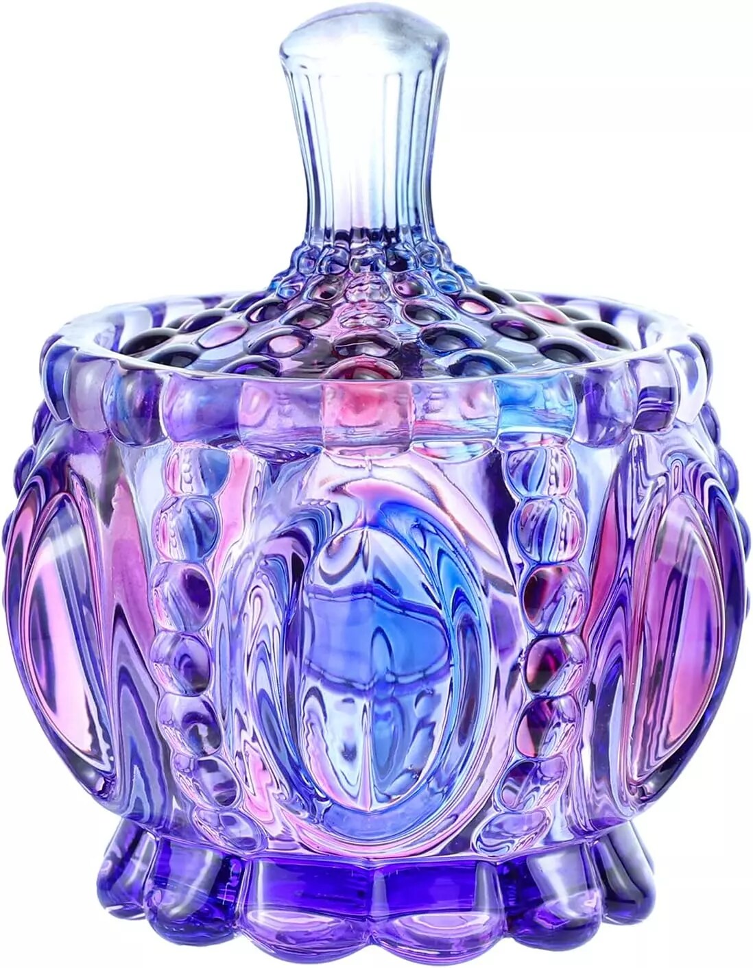 Kitcheniva Royal Embossed Glass Apothecary Jar With Lids