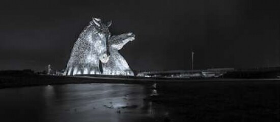 The kelpies horse statue at the Helix park in Falkirk , Scotland Poster Print by  Assaf Frank - Item # VARPDXAF201503061319PC03