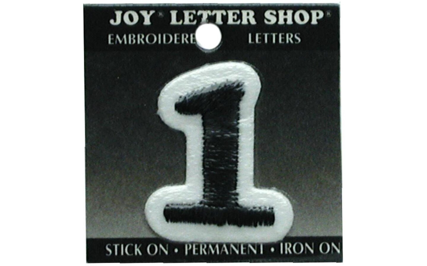 Joy Applique Letter Iron On Cooper 1.5&#x22; Black 1
