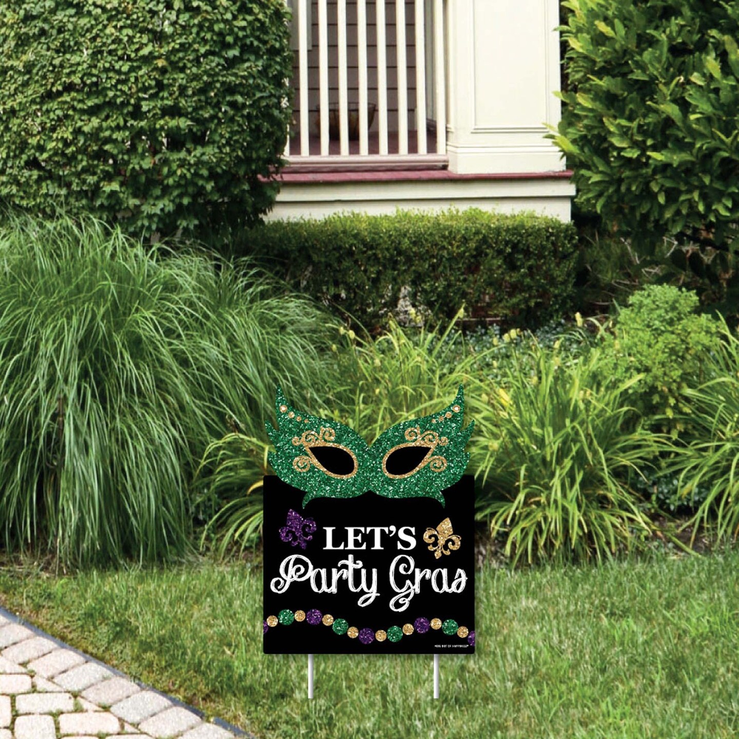 mardi gras porch signs