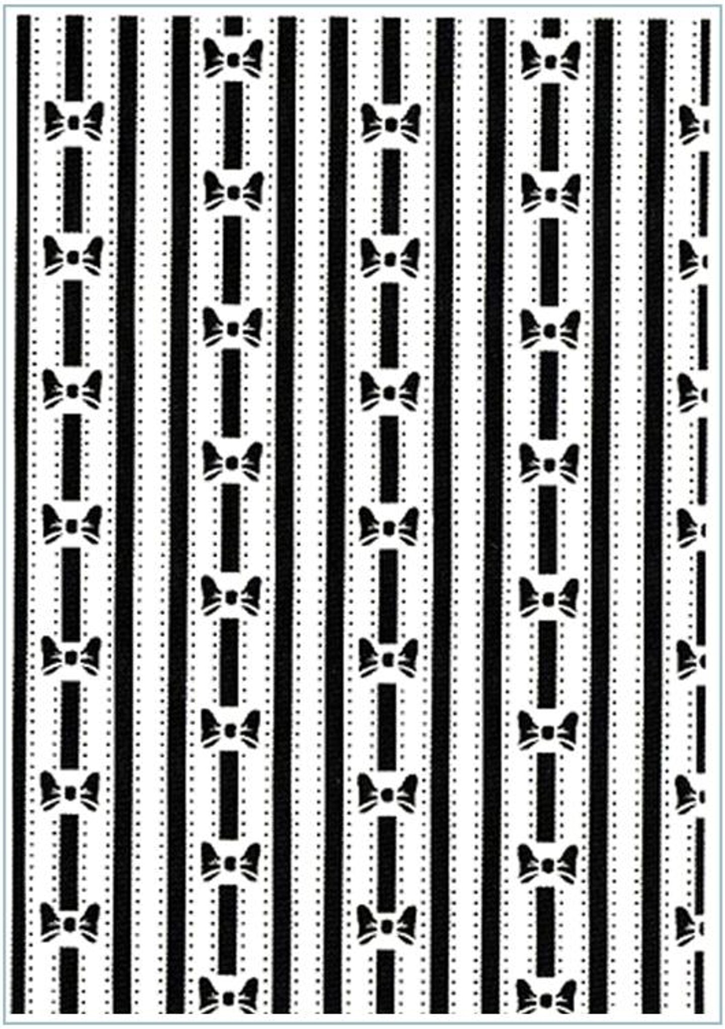 Creative expressions embossing folder a4 size rows of bows michaels