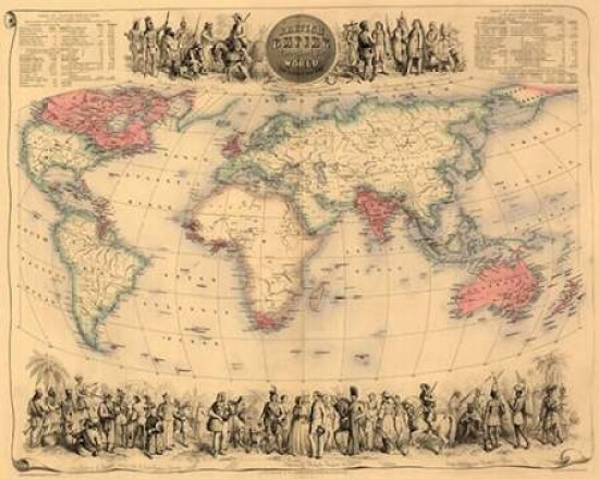 British Empire Throughout the World Poster Print by  John Bartholemew - Item # VARPDX379289