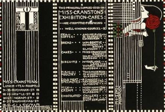 The White Cockade Illustration For a Menu 1911 Poster Print by Margaret Macdonald Mackintosh - Item # VARPDX265141