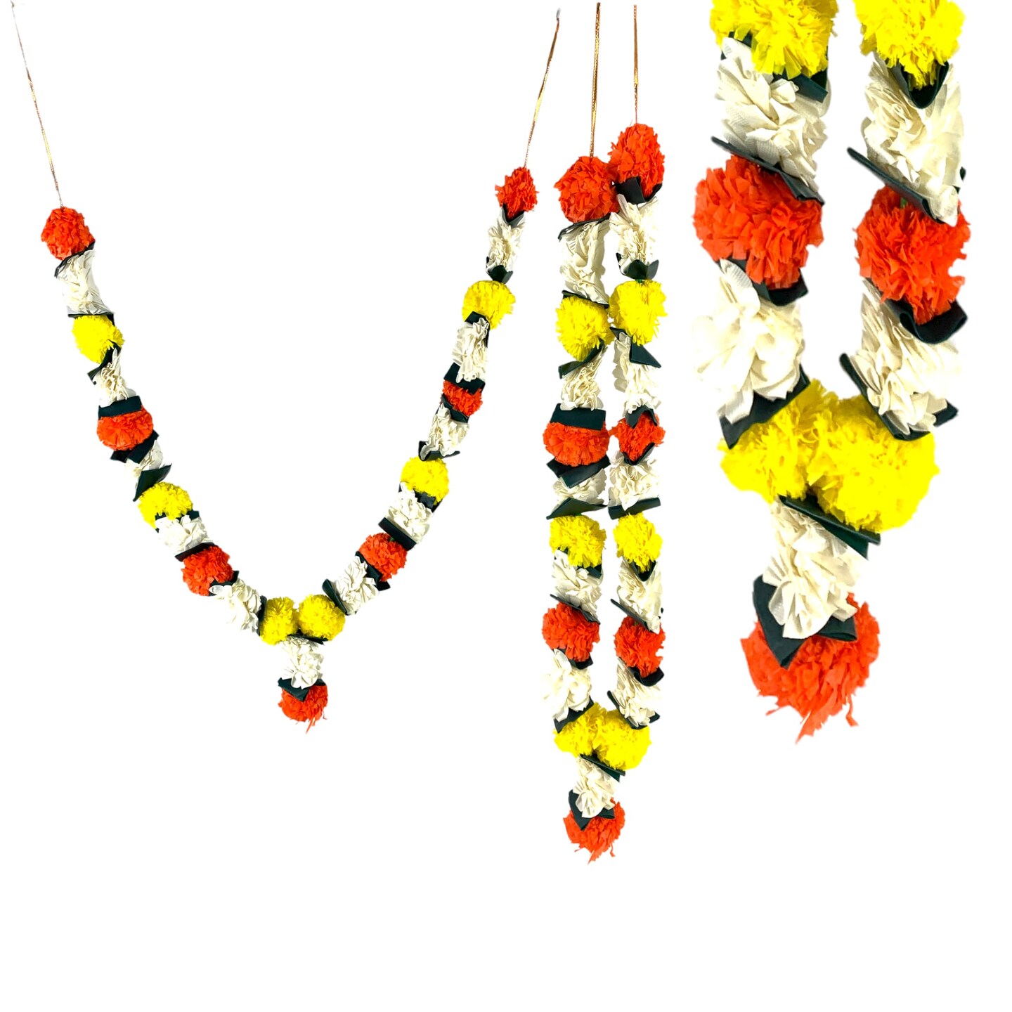 Pack of 2 Varmala Wedding Garland Artificial Multicolor Varmala Indian Milini Mala Indian Wedding Haar Bride and Groom Mala Muslim Arab Punjabi Nikah Event