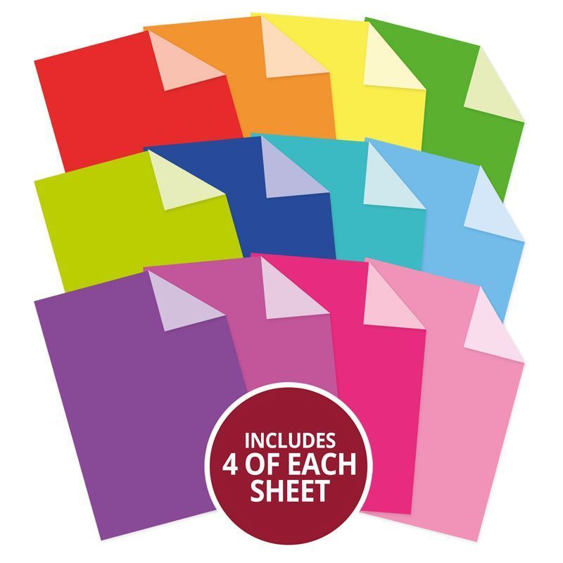 Hunkydory Crafts Duo-Colour Adorable Scorable Cardstock Megabuy