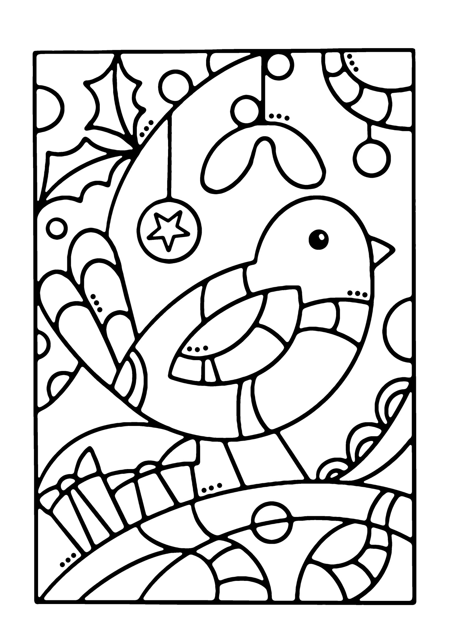 Woodware Craft Collection Woodware Clear Singles Robin Panel 4 in x 6 in Stamp