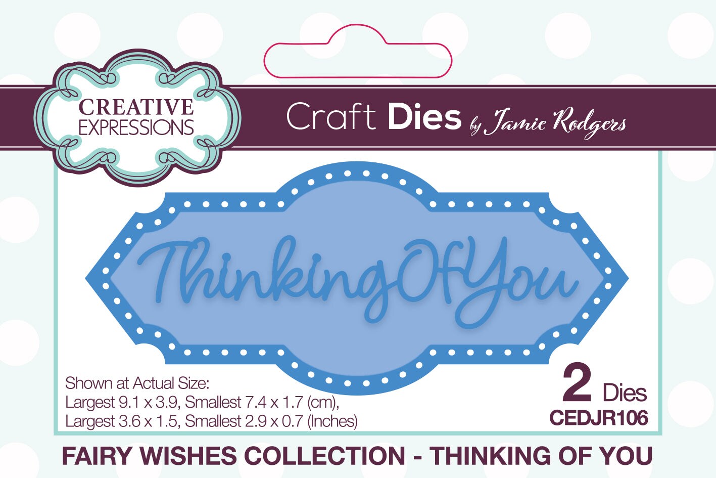 Creative Expressions  Jamie Rodgers Fairy Wishes Thinking Of You Craft Die