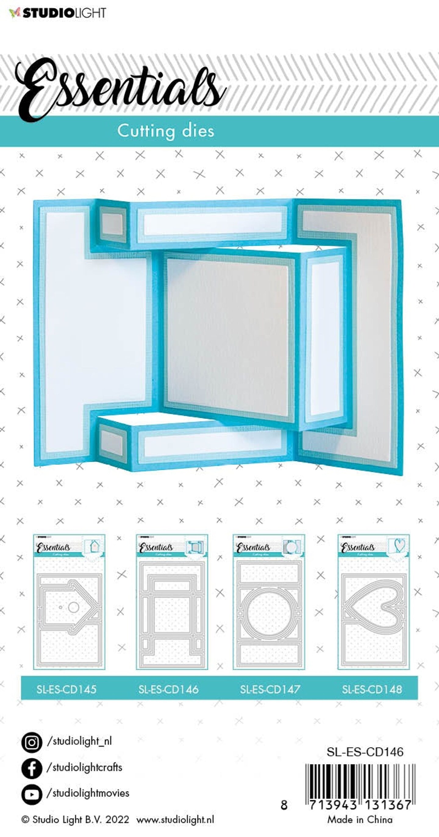 Studio Light SL Cutting Die Square  Essentials 166x102x1mm 1 PC nr.146