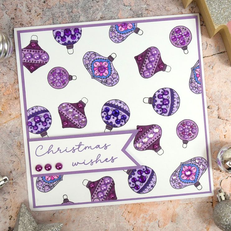 Hunkydory Crafts For the Love of Stamps - Stockings &#x26; Baubles