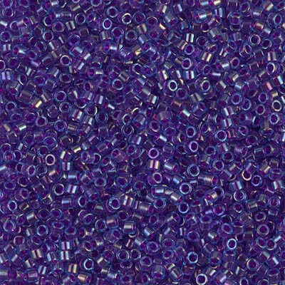 Miyuki Delica Bead 11/0, DB1755, Fuchsia Lined Aqua AB, 5 grams