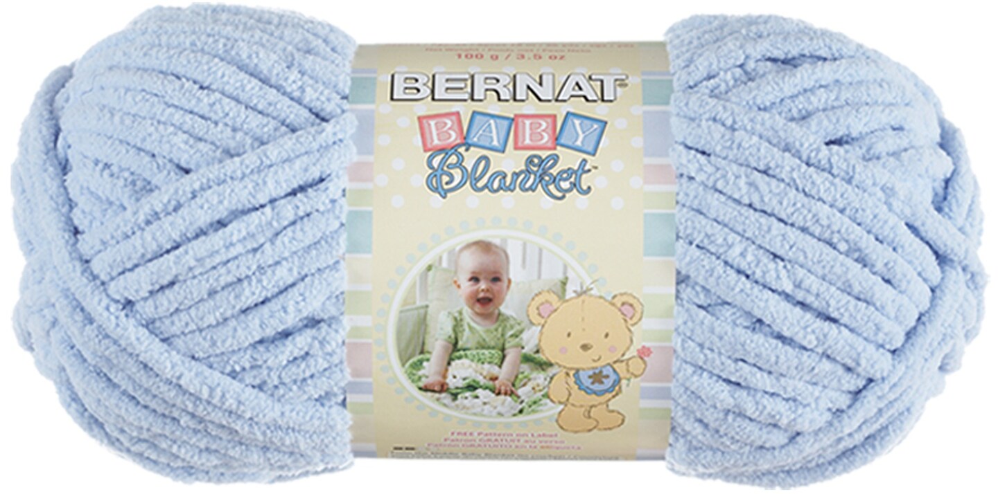 Bernat Baby Blanket Yarn, Baby Blue