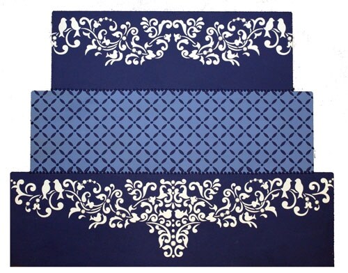 Songbird Cake Stencil Set Side | C894 by Designer Stencils | Stencils for Royal Icing, Airbrush, Dusting Powder |