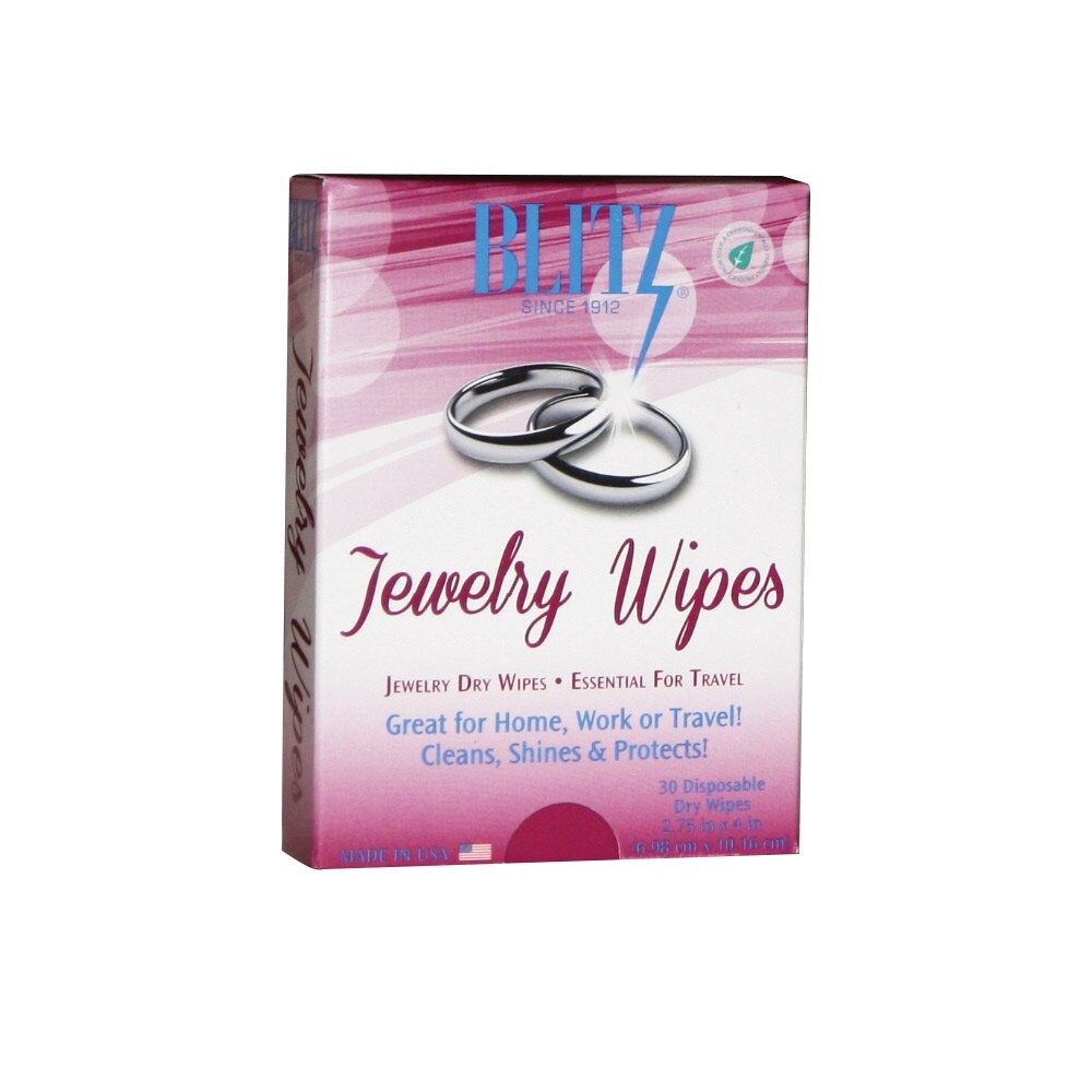 Disposable Jewelry Wipes Designed to Clean Gold, Sterling Silver and