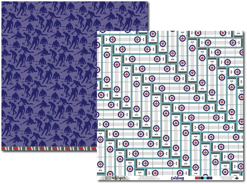 Curling DOUBLE 12x12 Paper Pack - Wild Whisper Designs