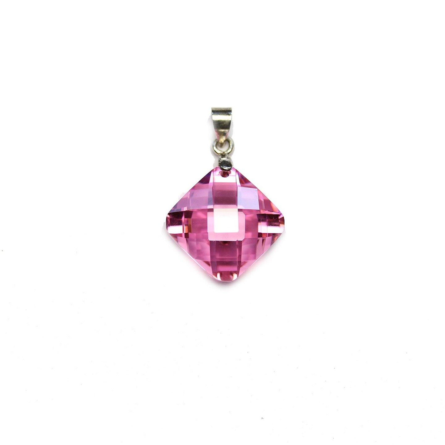 Pink Cubic Zirconia Diamond 18mm Pendant | Michaels