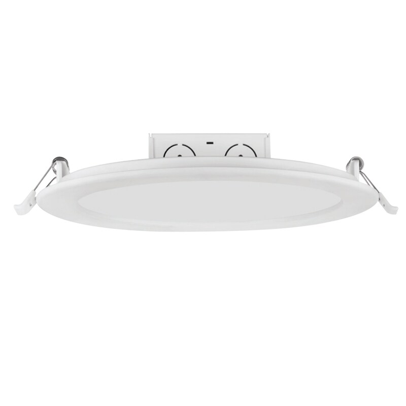 Satco 8" Round LED Edge-Lit Down Lights 18W - 3000K - Soft White, White Finish