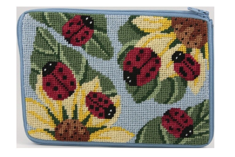 Cosmetic Purse - Ladybug - Needlepoint Kit