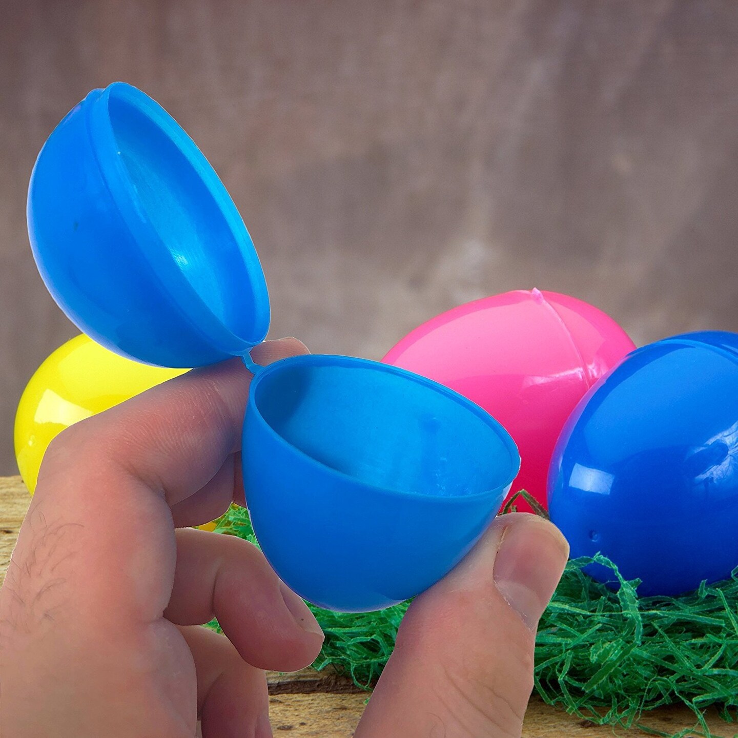 144 Plastic Easter Eggs Bulk- Hinged Fillable Easter Eggs Assorted Colors