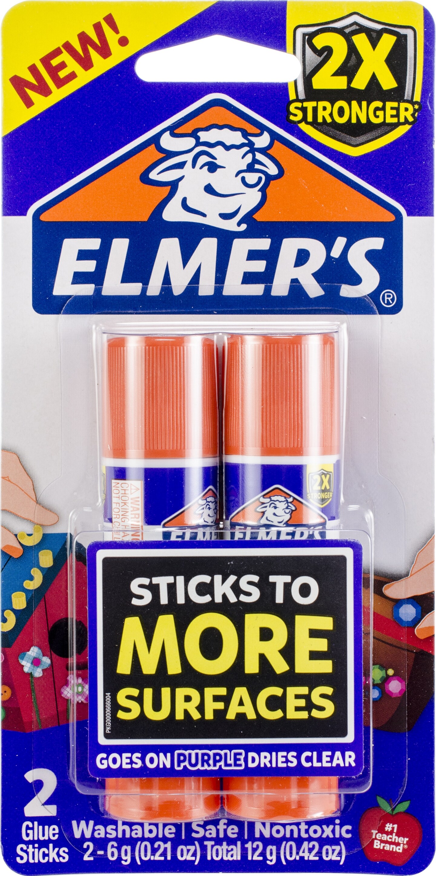 Elmer&#x27;s Extra Strength Glue Sticks 2/Pkg-.21oz Each
