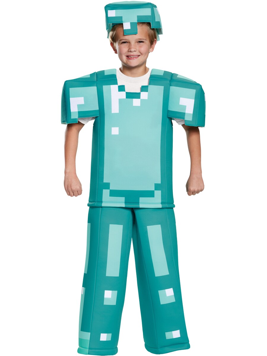 Child's Boys Prestige Minecraft Armor Mine Craft Mojang Costume