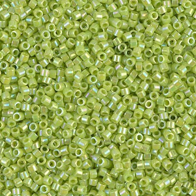 Miyuki Delica Bead 11/0, DB0169, Opaque Chartreuse AB, 5 grams