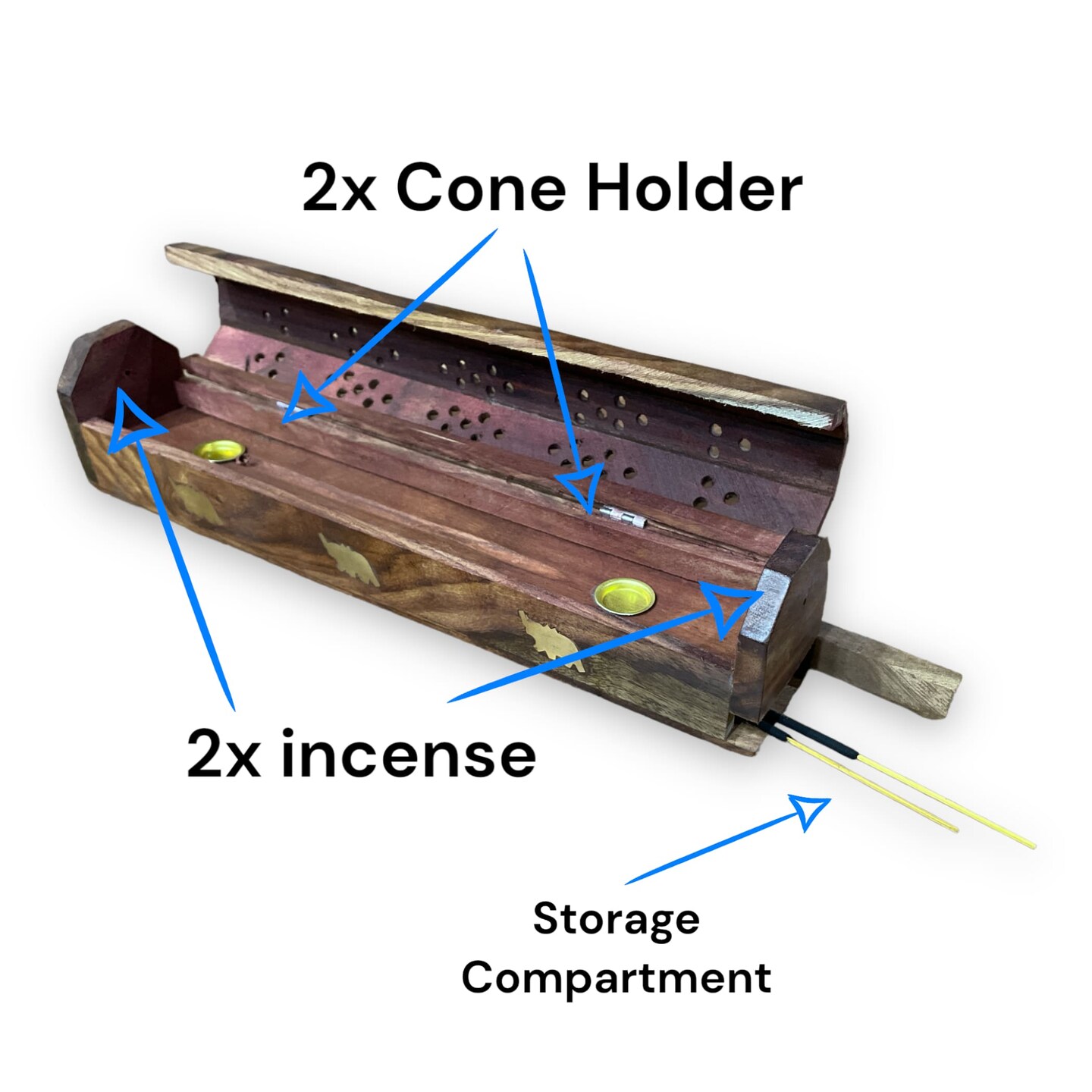Wood Incense Holder, Agarbatti Stand, Incense Holder, Cone Burner