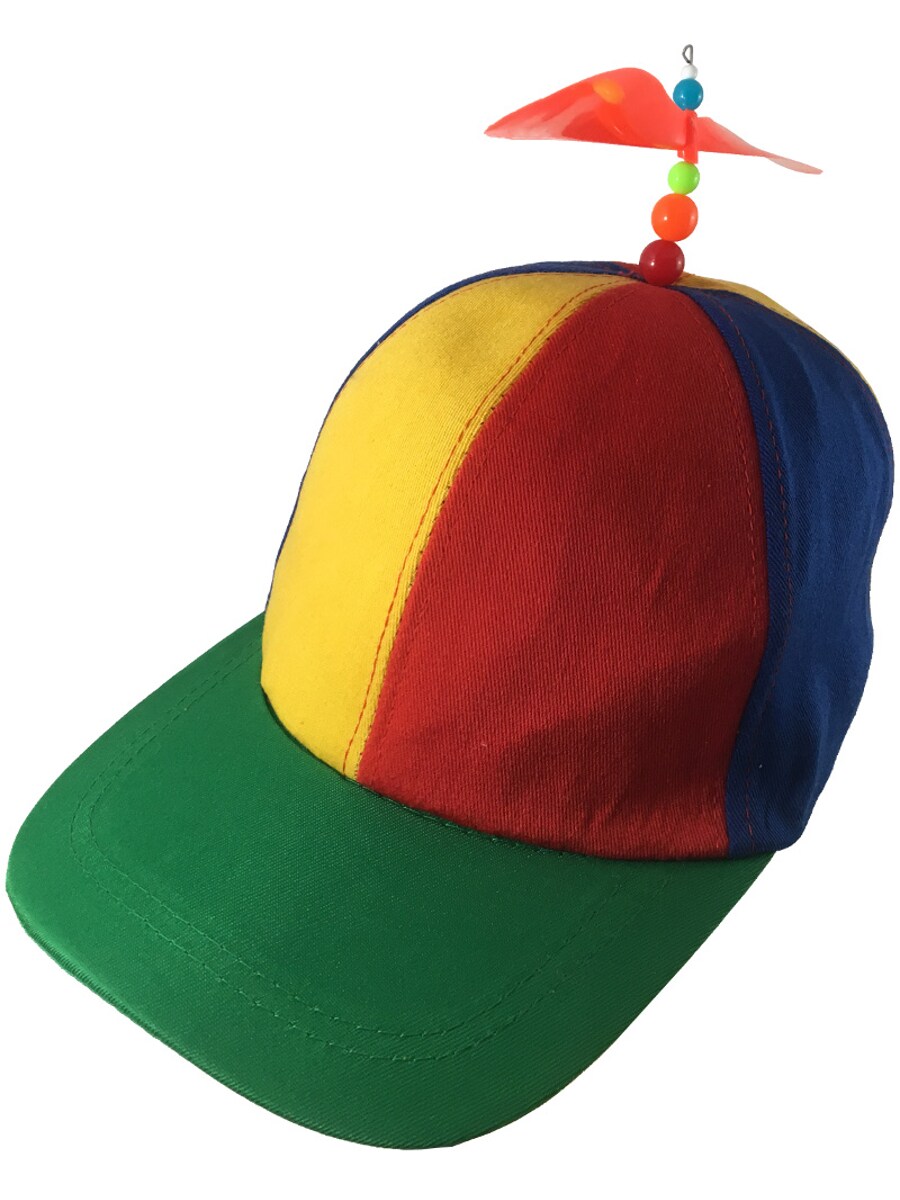 Nerds Animal House Multi-Color Student Orange Bead Propeller Hat Cap Accessory