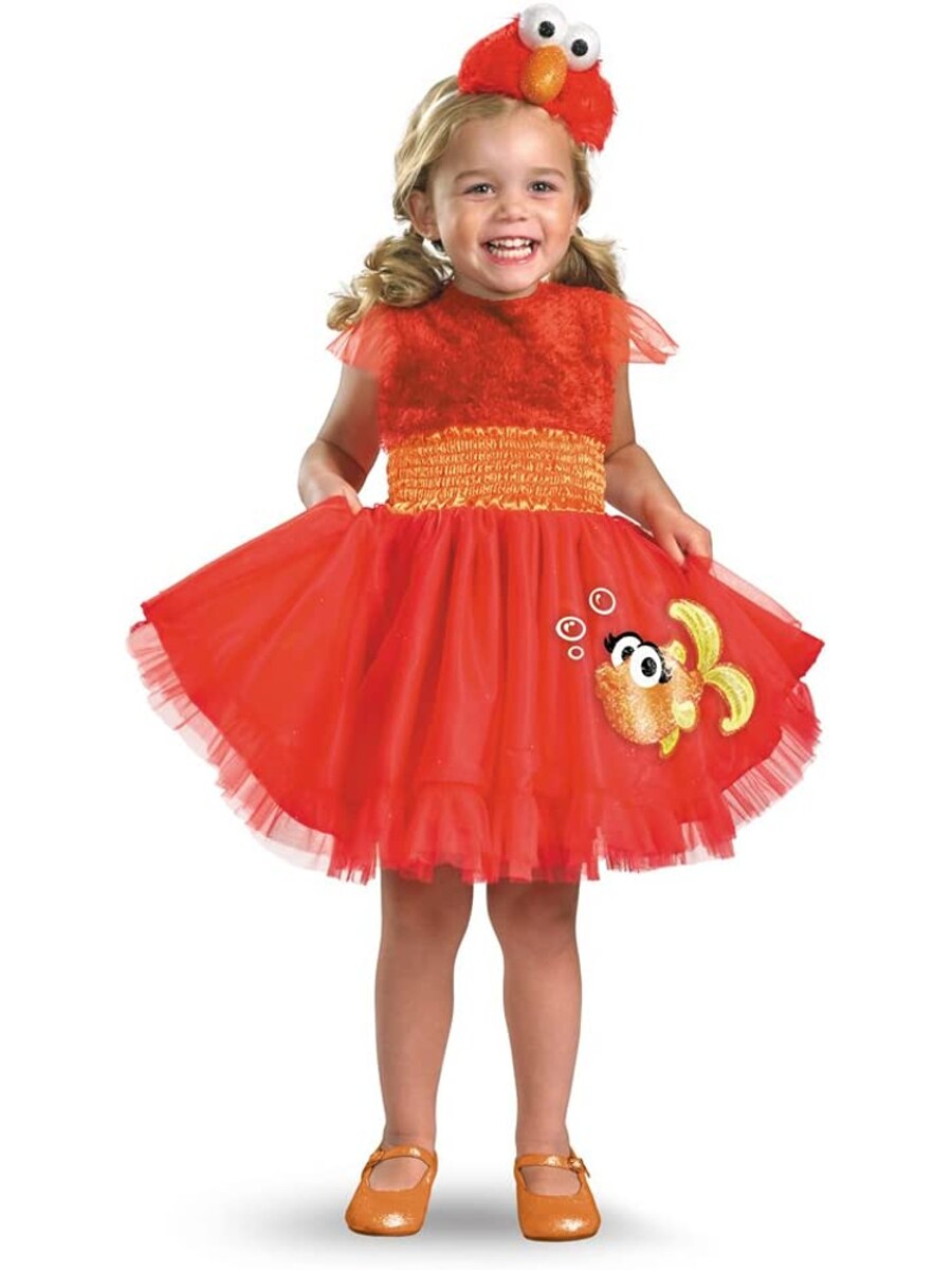 Girl&#x27;s Sesame Street Elmo Filly Dress With Headband Costume