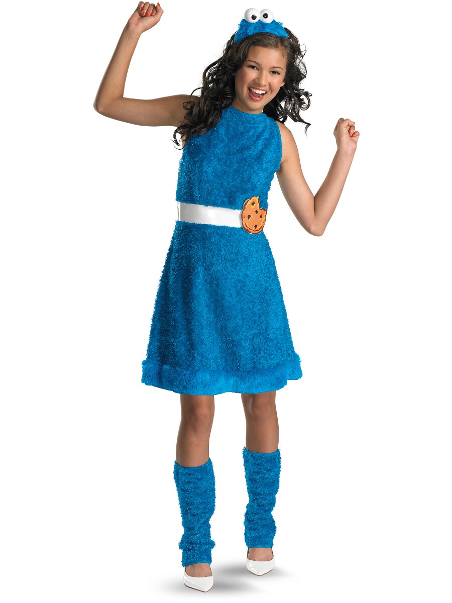 Cookie Monster Sesame Street Tweens Costume Dress Set