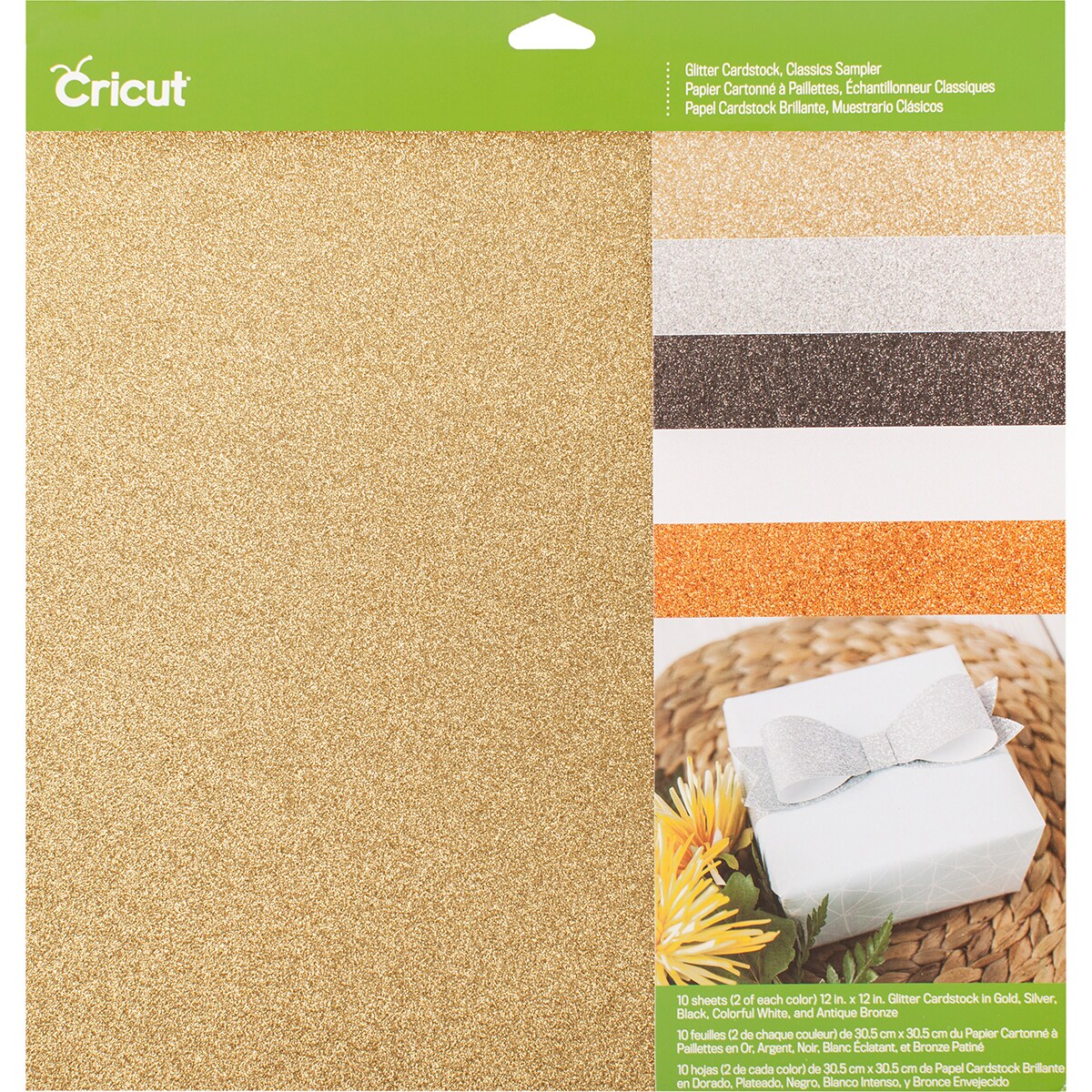 Cricut Glitter Cardstock Sampler 12x12 10pkg Classics Michaels